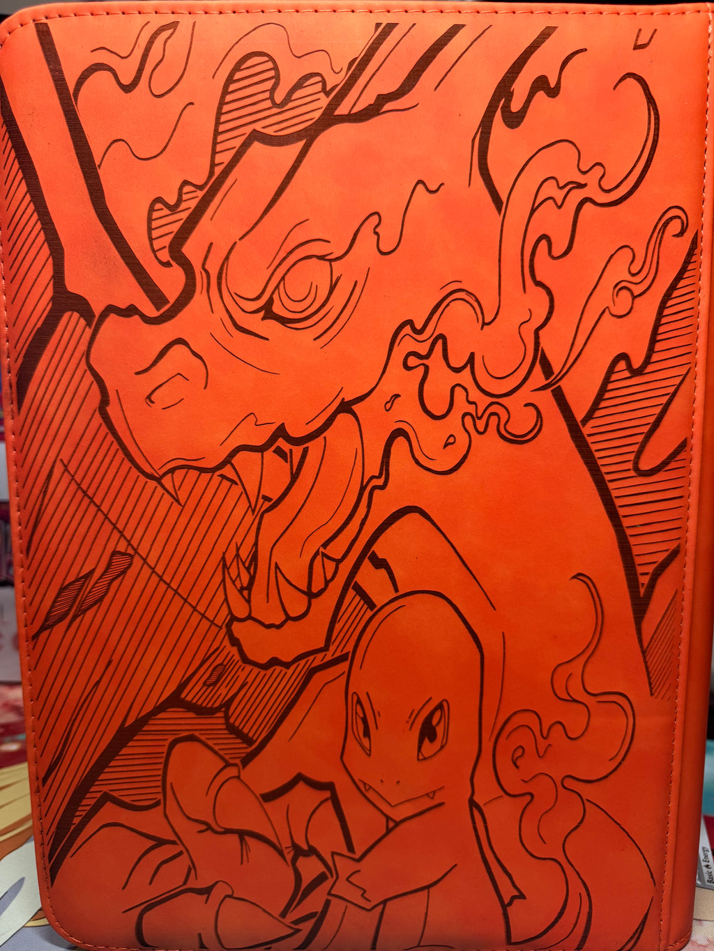 Charizard Evolution Line Binder - Orange