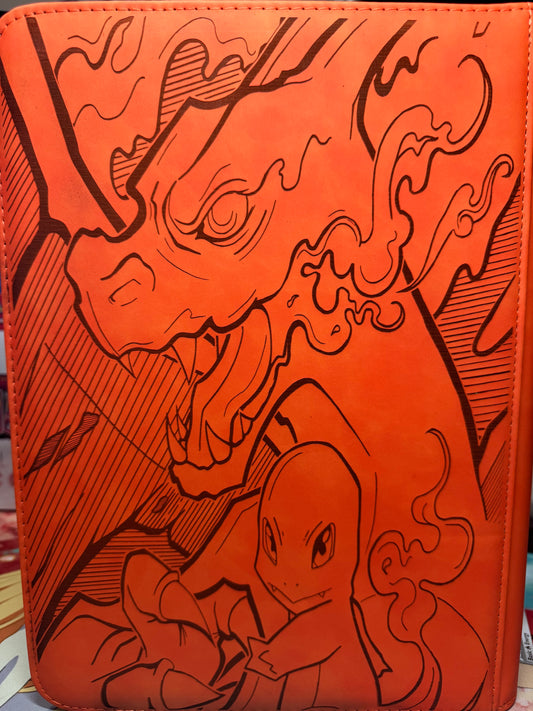 Charizard Evolution Line Binder - Orange