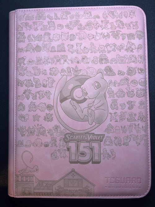 pink binder for pokemon cards 151 Master Set Binder - Pink