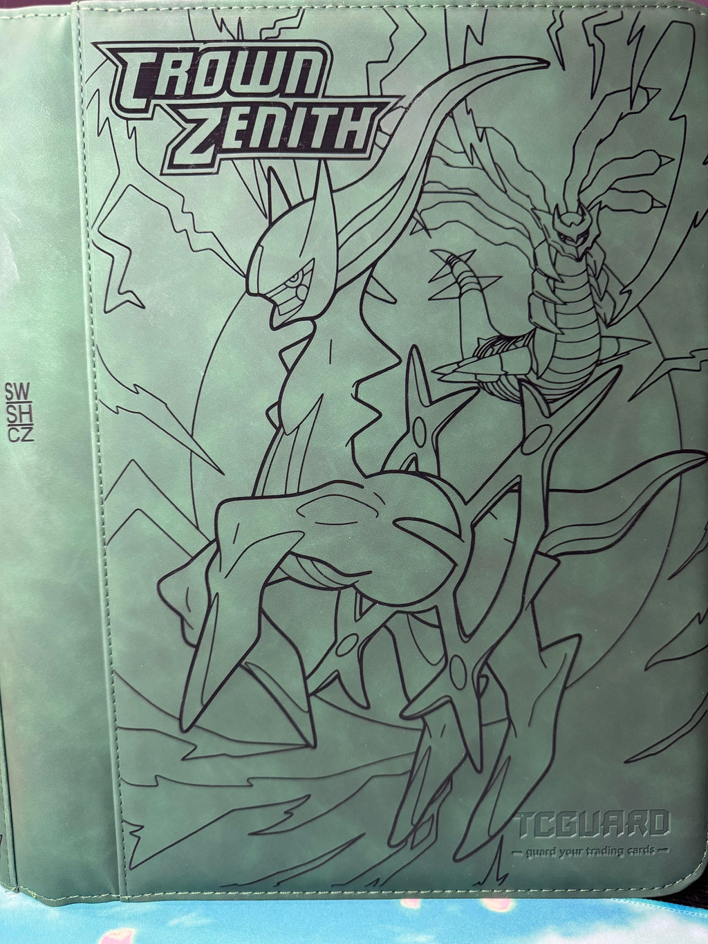Crown Zenith Master Set Binder - Green Tilted Rips Crown Zenith Master Set Binder - Green Tilted Rips